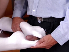 Kont, Grote kont, Pijpbeurt, Voeten fetish, Hardcore, Kut duiken, Lerarin, Tieten likken