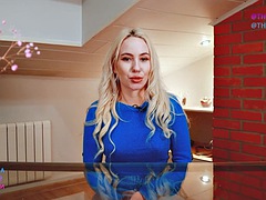 素人, ブロンド, ハードコア, キス, 公共, ロシア人, 生徒, オッパイの
