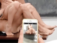 Blondine, Vollbusig, Klassisch, Hd, Orgasmus, Muschi, Flotter dreier, Titten