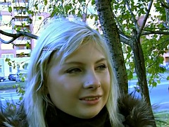 Blonde in a crazy public fuck adventure
