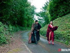 Sucer une bite, Brunette brune, Talons, Nue  à poil, Rousse roux, Maigrichonne, Nénés, Mouillée