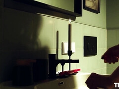 Seksspeelgoed, Erotisch, Vingeren, Orgasme, Geschoren, Alleen, String, Strak