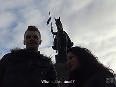 Boy watches girlfriend nailed on couch for fat...