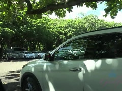 Любители, Пляж, Эксгибиционист, Подружка, Оргазм, На природе, От первого лица, Курящие