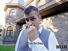 Sarah Kay and Steve Q help their cuckold boyfriend with his hard work in this hot Euro cuckold video