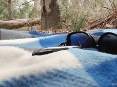 茶髪の, オナニー, アウトドア