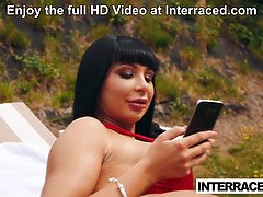 アナル, デカパイ, 巨大, デカチンの, なめる, 淫乱熟女, アウトドア, プール