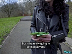 Enthousiasteling, Pijpbeurt, Bruinharig, Buiten, Doordringend, Gezichtspunt, Openbaar, Tieten likken