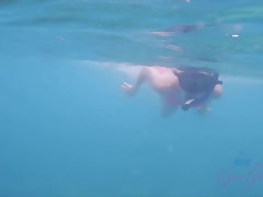 素人, ビキニ, 彼女, キス, アウトドア, 喫煙, のぞき, 濡れ