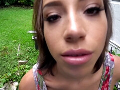 お尻, フェラチオ, アウトドア, ハメ撮り, 公共, オマンコ, ティーン, オッパイの