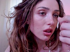 美女, 美人, フェラチオ, 茶髪の, 手コキする, オナニー, 淫乱熟女, おもちゃ