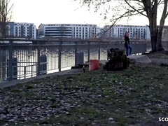 18, デカパイ, フェラチオ, 大学生, イく瞬間, ドイツ人, お金, 赤毛