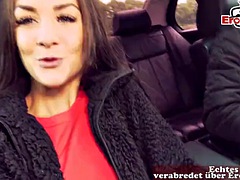 Leie, Auto, Im freien, Dürr, Schlampe, Student, Jungendliche (18+), Titten