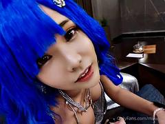 Asiático, Tetas grandes, Pajear, Pov, Tetas