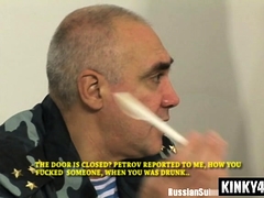 Sucer une bite, Russe, Adolescente, Nénés, Uniforme
