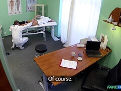 Blondine, Blasen, Arzt, Fetisch, Handjob, Krankenschwester, Uniform, Spanner