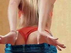 Tussi, Grosser schwanz, Blondine, Blasen, Handjob, Hardcore, Jungendliche (18+), Titten