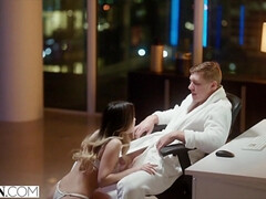 アジア人, フェラチオ, 中出し, 口内発射, なめる, オマンコ, 馬乗り, オッパイの