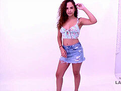 super hot Teen gets her tight ass penetrated at modeling casting