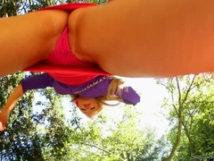 ブロンド, 衣服着たままセックス, レズビアン, ヌード, アウトドア, 放尿, シャワー, 濡れ