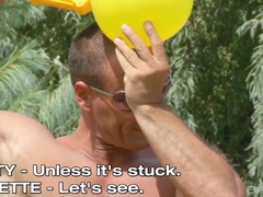 Misty Mild and Ashli Orion put on a sex show at a swinger party