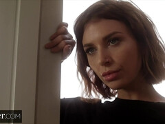 デカパイ, フェラチオ, 茶髪の, チン, 顔射, 異人種間, 現実, 馬乗り