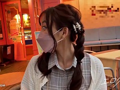 Enthousiasteling, Aziatisch, Lieveling, Pijpbeurt, Sperma, Japaans, Mager