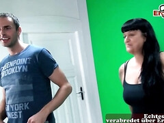 お尻, フェラチオ, 茶髪の, デブ, ドイツ人, ハードコア, オマンコ, オッパイの