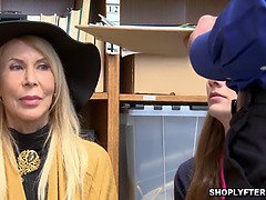 捕まる, 女 人男 人, お婆さん, Hd, ポリス, 現実, 三人, ユニフォーム