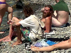 Strand, Compilatie, Groep, Buiten, Openbaar, Softcore pornografie, Tiener, Bekijker