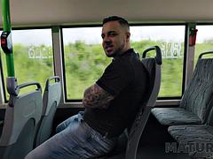 MATURE4K. Jumping on a cock in the bus ft. Jack 23  Vitoria Vonteese: Blowjob, Doggy  Cowgirl Porn