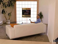 Papá, Pajear, Hd, Masturbación, Pelirrojo, Seducido, Adolescente, Tetas