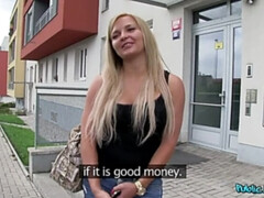 Public Sex for Big Boob Blonde