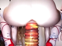 Enthousiasteling, Bizar, Seksspeelgoed, Vuisten, Gapende, Hd, Orgasme, Spuiten