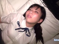 Amateur, Hd, Fait maison, Japonaise, Chatte, Élève, Rasée, Uniforme