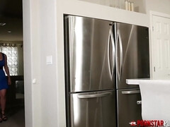 デカ尻, デカパイ, ブロンド, フェラチオ, イく瞬間, なめる, ポルノスター, オッパイの