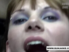 18 ans, Bukkaké, Compilation, Tir de sperme, Faciale, Fétiche, Avaler, Adolescente