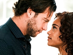 デカチン, フェラチオ, 茶髪の, バック, 黒人, ヒール, 自然山雀, ティーン