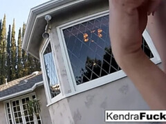 Kendra Cole and Penny Pax play outside