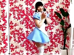 Asiático, Japonés, Mucama, Adolescente, Tetas, Bajo la falda, Voyeur