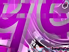 Horny asian babe camgirl small tits petite camshow