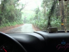 Corridas faciales, Masturbacion con pies, Novia, Pajear, Aceite, Orgasmo, Al aire libre, Mojado