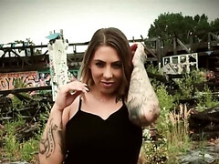 顔射, ドイツ人, 淫乱熟女, アウトドア