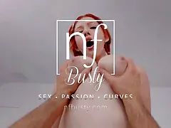 Big tit Redhead Keely Rose craves ass smacking fuck with big cum load to chest