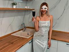 Beauté, Blonde, Tromperie, Exhib, Petite amie, Fête, Russe, Séduite