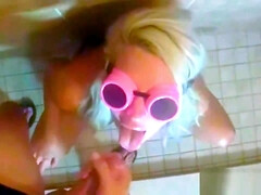 Leie, Viele männer bespritzen eine frau, Spermaladung, Süss, Natürlich, Muschi, Schlucken, Titten