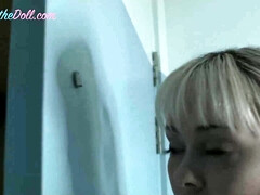 Blonde, Sucer une bite, Britannique, Tir de sperme, Faciale, Fétiche, Hard, Hd