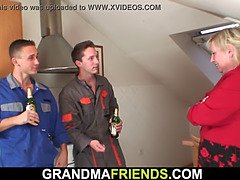 ぽっちゃり, デカ尻, デカパイ, 熟年, 母, 自然山雀, 現実, 三人