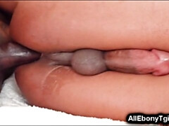 BBC Tgirl Takes Huge Black Dick!