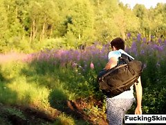 69, デカチン, フェティッシュ, 指いじり, なめる, マッサージ, アウトドア, ガリガリ